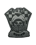 Brasão Emborrachado Monocromático - 47 ROCAM