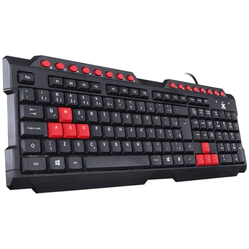 Teclado Gamer Vinik Vx Gaming Dragon V2 Preto Com Vermelho - Gt100