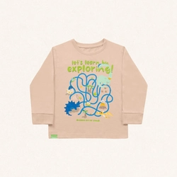 Camiseta Manga Longa Estampada Exploring! Fakini - Masculina