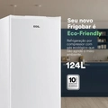 Frigobar EOS 124L Litros Ice Compact Branco EFB131 220V