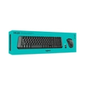 Teclado e Mouse Sem Fio Logitech MK220 Compacto Preto ABNT2 - 920-