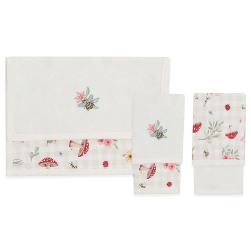 Kit de 2 Toalhas de Boca Suedine com Forro Atoalhado Feminino –  Cogumelos