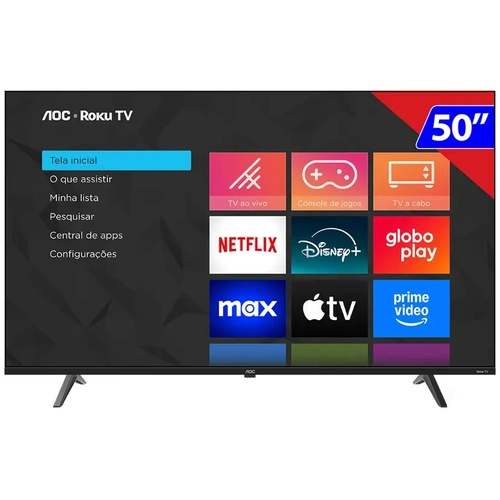 Tv 50p Aoc Led Roku Smart 4k Wifi - 50u7045/78g