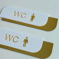 Placa Identificacao de Portas - Logo alto relevo inicial ou desenho