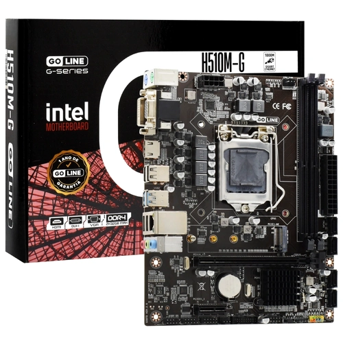Placa Mãe Intel Micro Atx H510m-g Lga1200 10/11th ddr4 Hdmi Vga - Goline