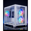 Gabinete Gamer Aerocool Dryft Mini Branco Com 6 Fans Argb Lateral Vidro