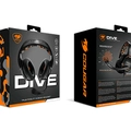 Headset Gamer Cougar DIVE, Driver 50MM, PRETO E LARANJA, CGR-P50B-270