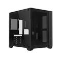 Gabinete Gamer PCYES Forcefield Black Vulcan Frontal e Lateral em Vidro - GFFBVP