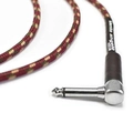 Cabo de Guitarra Angel Tx 0,30mm Conector P10/p10 90º 10ft 3,05 Metros Textil