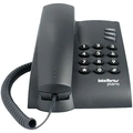 Telefone Pleno Preto C/ Chave Alámbrico e Funções Intelbras 4080057