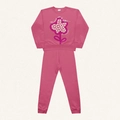 Conjunto Moletom Blusão e Calça Florescer Rosa Fakini - Feminino
