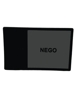 Bandeira emborrachada monocromática - NEGO