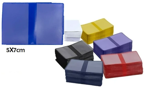 Carteirinha p/ Foto 5X7 pacote c/100 unid. cores sortidas