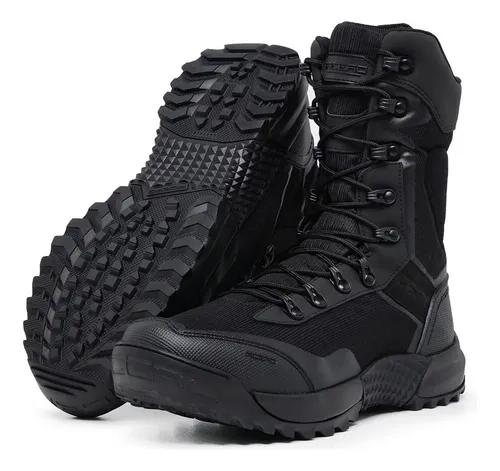 Bota Coturno Militar Acero Ripstop Ponto 50 Preto
