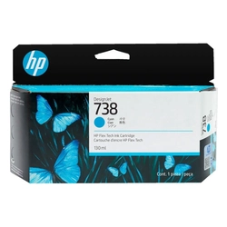 Cartucho De Tinta Hp 738 Ciano Pluk 130ml - 498n5a