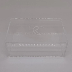 Caixa P tampa articulada - Logo alto relevo inicial ou desenho