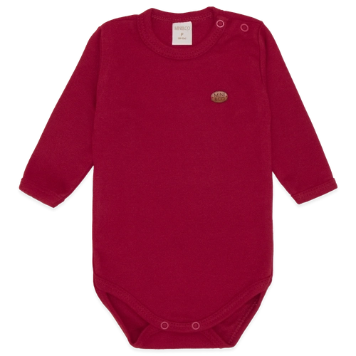 Body Manga Longa Avulso Suedine - Vermelho