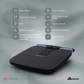 Balança Bioimpedância 55 Análises Corporais Digital e com Bluetooth - Relaxshop Bio Ultra Preta