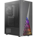 Gabinete Gamer Aerocool Preto Rgb Latetal Vidro - Delta