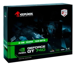 Placa de Vídeo 2Gb ddr5 128 bits GeForce GT740 Kdgt740-2gd5 HDMI VGA DVI - Keepdata