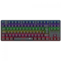 Teclado Mecanico Gamer T-Dagger Bora Rainbow Preto Switch Marrom - T-TGK313-BR