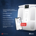 Balança Inteligente Bioimpedância Digital Corporal Relaxshop Bio Ultra Branca c/ Eletrodos – 55 Análises, Bluetooth