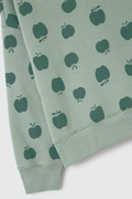 Blusão Moletom Estampado Maçã Verde Hering - Feminino