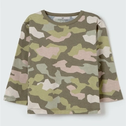 Blusa Manga Longa Estampada Verde Hering - Masculino