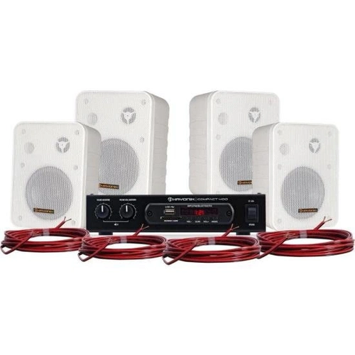 Kit De Som Para Ambiente Hayonik Ambience 4000 V2 Branco