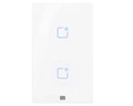 Interruptor Touch Inteligente 2 Botoes Wi-fi 10a + Rf Com Placa 4x2 Weg Home Branco.