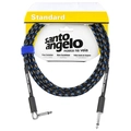 Cabo de Guitarra Angel Tx  0,30 Mm Comector P10/p10 90º 15ft 4,57 Metros Textil