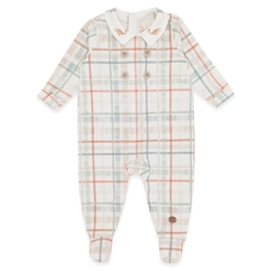 Macacão Manga Longa Estampado com Gola Bordada Suedine Masculino – Dino