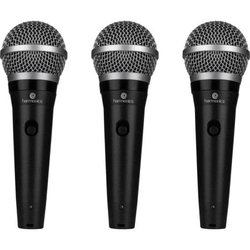 Kit Com 3 Microfone Dinâmico Cardióide Harmonics - Mdu101