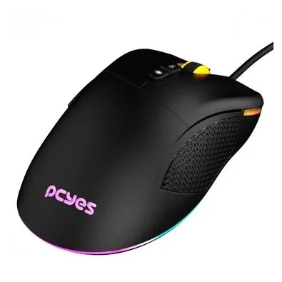 MOUSE GAMER PCYES GAIUS - 12400 DPI - RGB - 6 BOTOES - PMGGBV