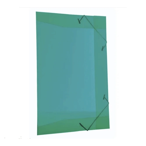 Pasta Aba Elástico Plástica Verde Oficio Line Dello