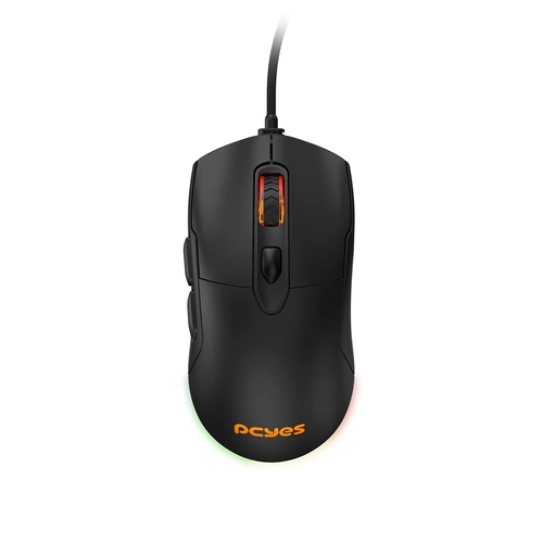 Mouse Gamer Pcyes Malus Black Vulcan 12400Dpi - PMGMBV