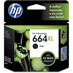 Cartucho de Tinta HP 664XL 8,5ml Preto Original