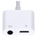 Adaptador Fone de Ouvido Celular Audio P2 3.5mm + Carregador para Usb Tipo c - Adpatc7.1
