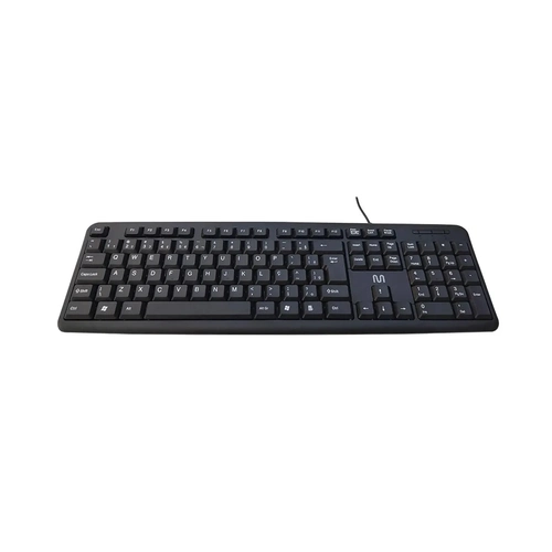Teclado Com Fio Tf300 Design Slim Conexao Usb Cabo de 150cm Resistente Agua Preto Tc065