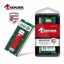 Memória Notebook 4Gb Ddr3l 1600Mhz 1.35v Cl11 Kd16ls11/4g - KeepData