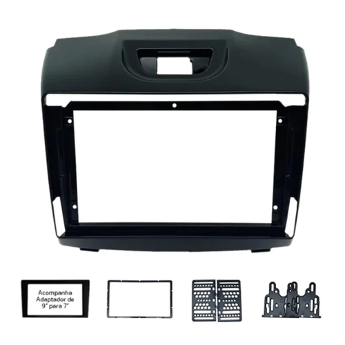 Moldura 9 e 7 Fiamon Chevrolet S10 e Trailblazer 2013/2015 - Black Piano