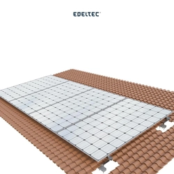 Estrutura P/ 4 Mod. Edeltec Solar Ceramico/colonial (s/ Perfil)