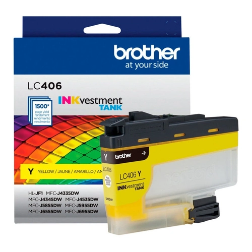 Cartucho De Tinta Brother Amarelo 1.5k - Lc406ys