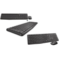 Kit Teclado e Mouse Logitech MK235, Conexão USB, Pilhas Inclusas e Layout ABNT2, Sem Fio, Preto - 920-007903