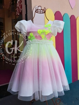 Vestido Garden Neon Colorê