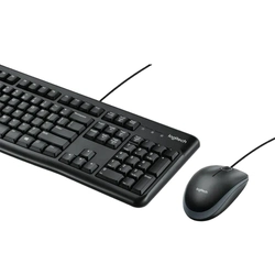 Kit Teclado e Mouse Logitech C/Fio MK120 USB Preto - MK120