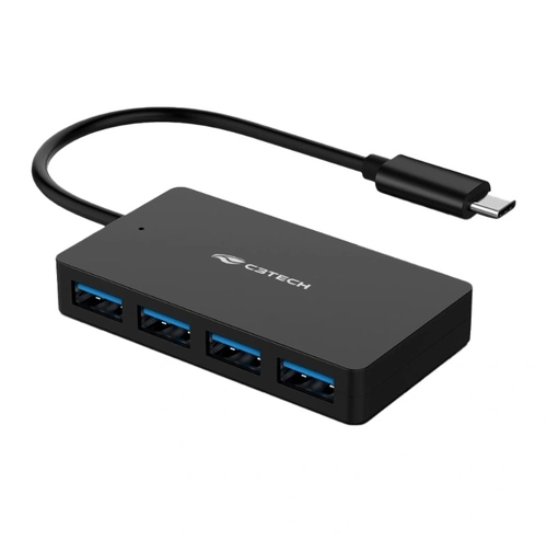 Hub, USB-C, 3.0, 4 Portas, HU-C310BK, C3, Tech