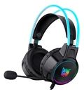 Headset Gamer Profissional Onikuma X15 Pro Com Orelhas Preto Luz Rgb