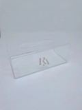 Caixa Luvas/Papel/máscara Cristal - Logo alto relevo inicial ou desenho