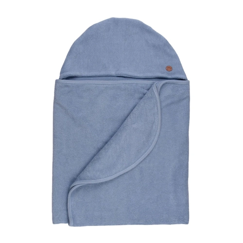 Maxi Toalha de Banho com Capuz Azul